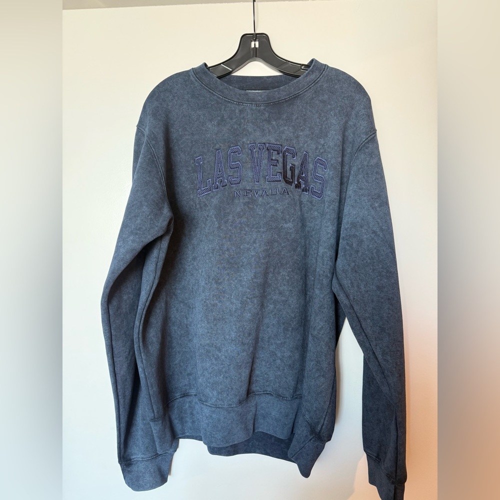 Blue Las Vegas Nevada Unisex Oversized Sweater